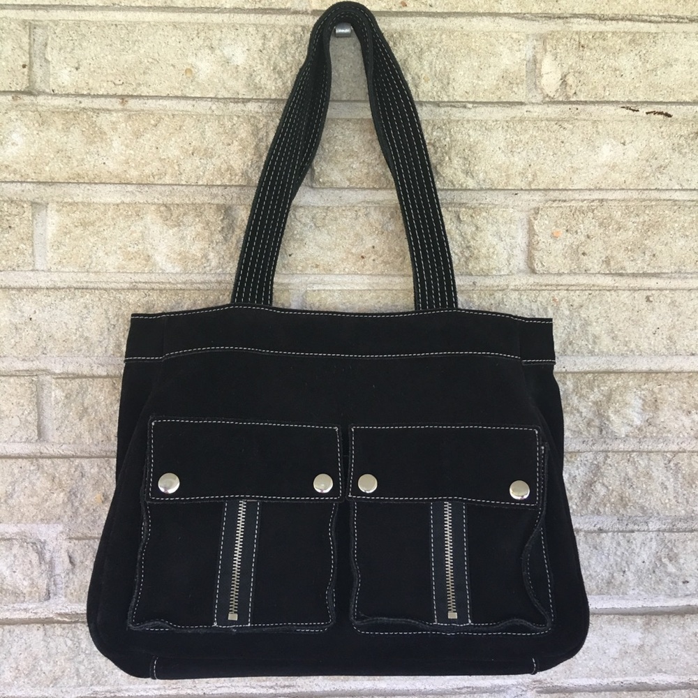 Banana Republic black suede purse.